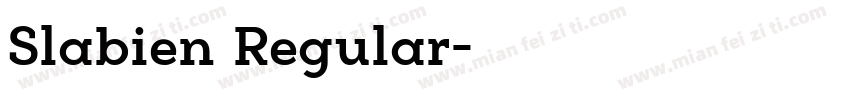 Slabien Regular字体转换